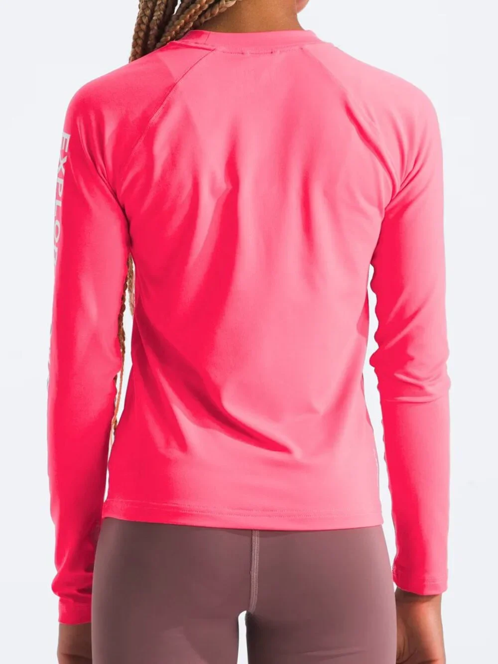 The North Face bright pink long-sleeve swim shirt L - Picture 11 of 12